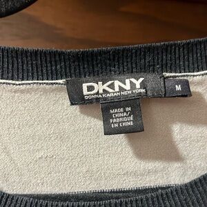 Beautiful black and white silk sweater long sleeve